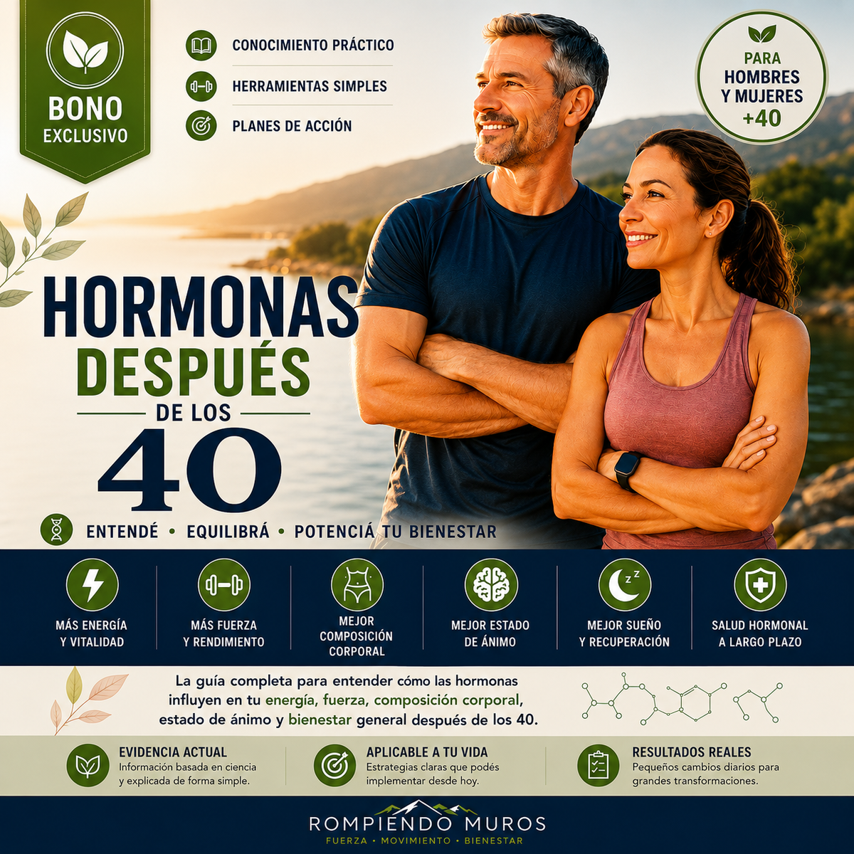 Hormonas después de los 40 | Energía, fuerza y bienestar