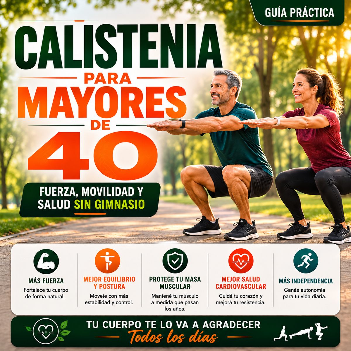 Calistenia +40 | Fuerza sin gimnasio después de los 40