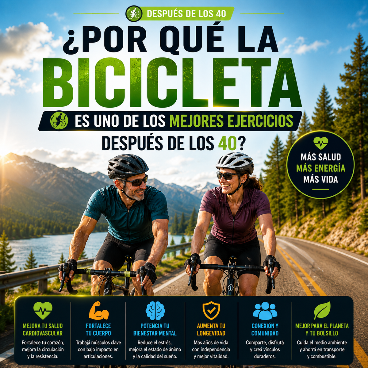 Ciclismo +40 | Guía para pedalear después de los 40