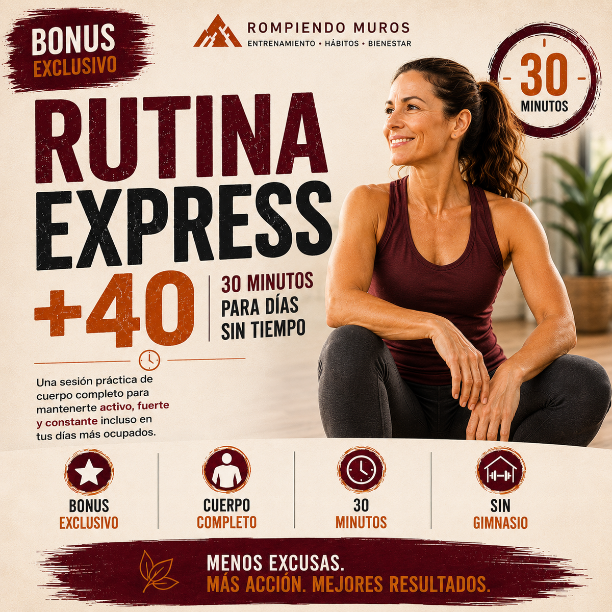 Pack Mujer +40 | Fuerza, Menopausia y Bienestar