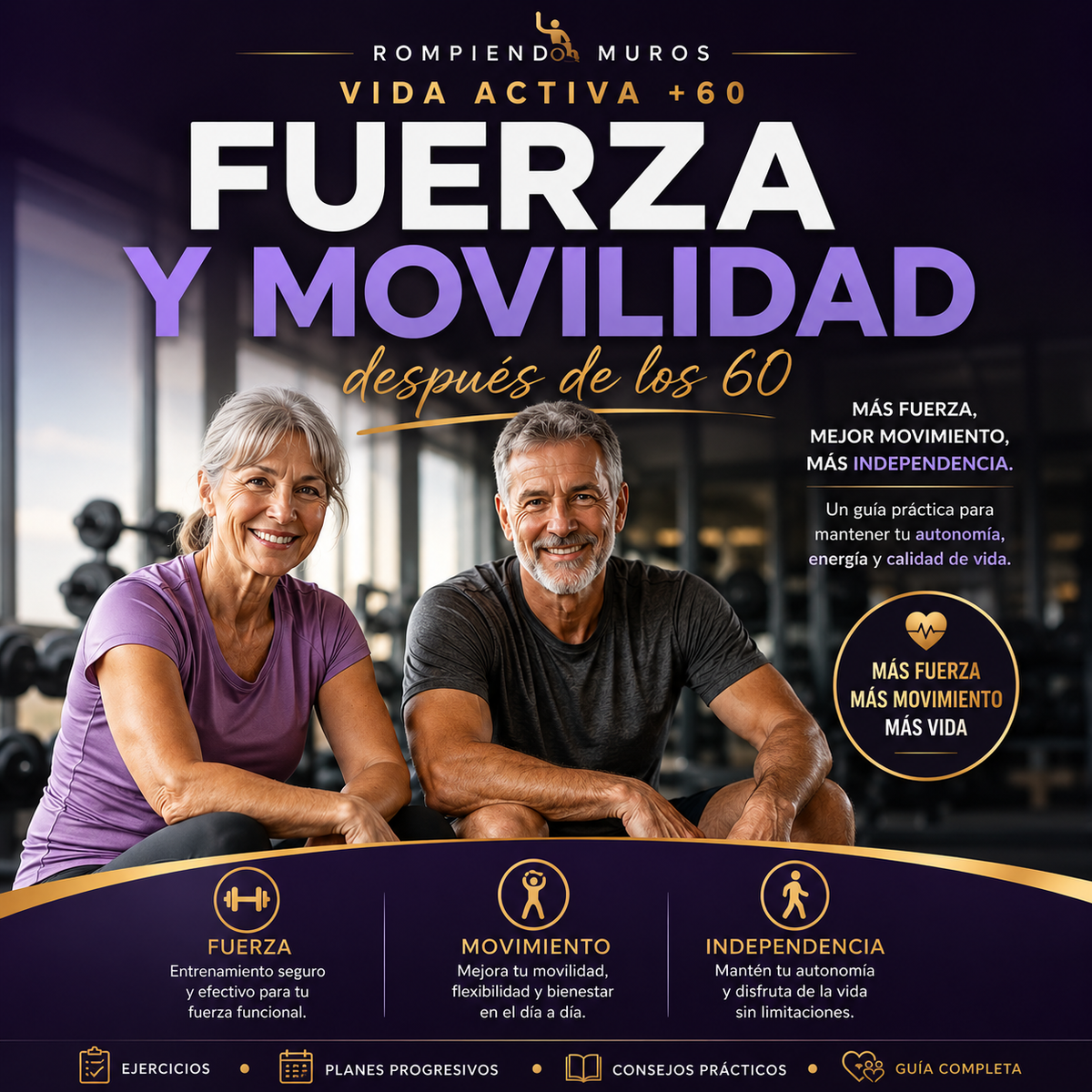 Fuerza y Movilidad +60 | Guía para mantenerse activo después de los 60