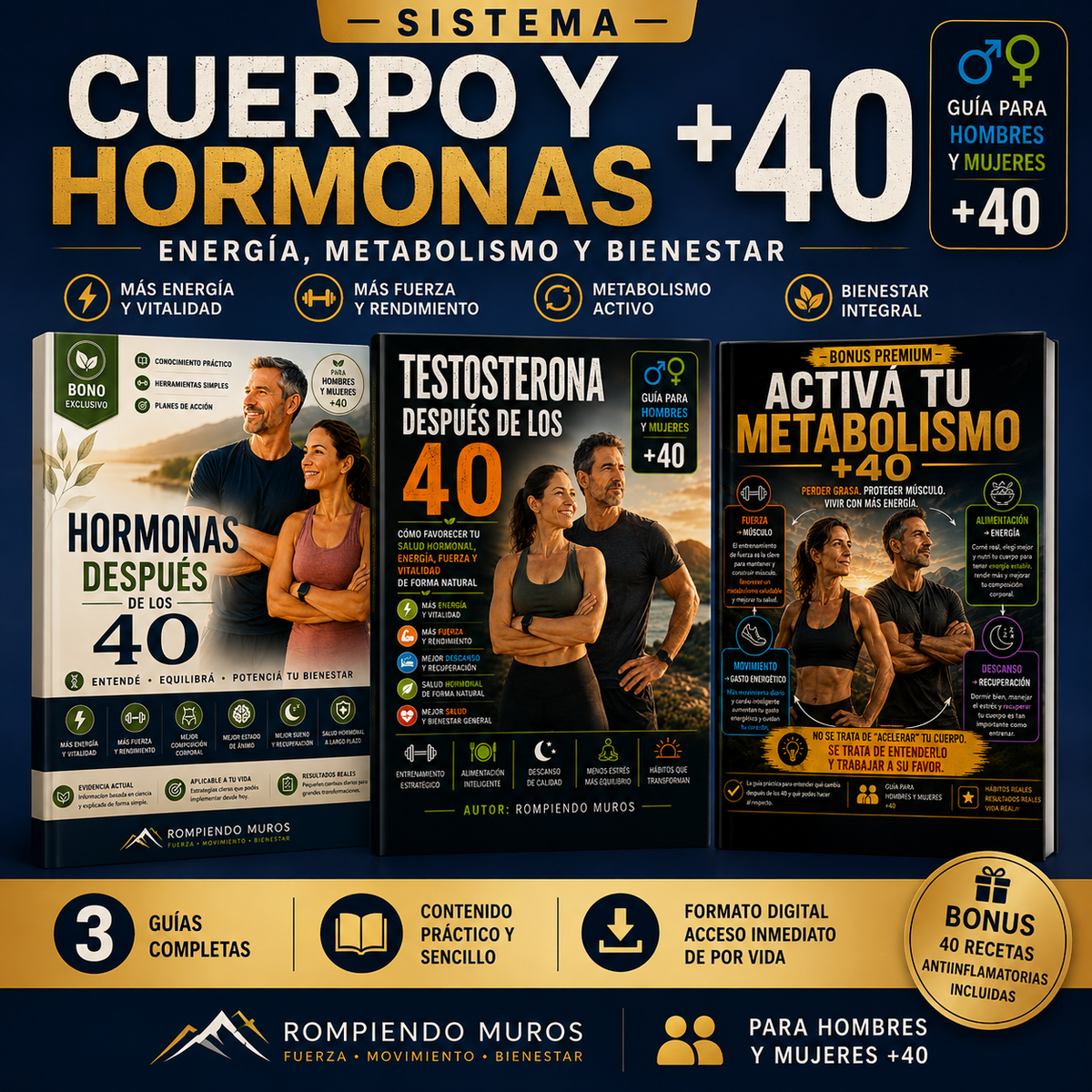 CUERPO Y HORMONAS +40 | Sistema de energía, metabolismo y bienestar
